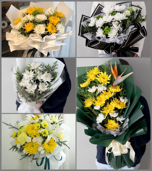 广东梅州市五华县郭田镇蕉州村白事花束代送